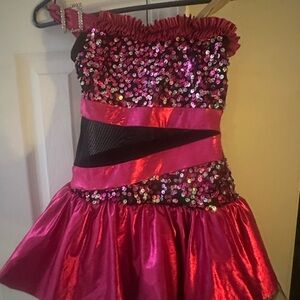 Sparkling Pink Sequin Kids Costume